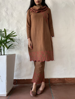 subah- classic brown Naaz By Noor 